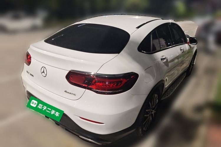 Used Mercedes-Benz GLC Coupe 2020 GLC 300 4MATIC Coupe SUV Rear Right 45 Deg