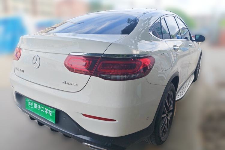 Used Mercedes-Benz GLC Coupe 2020 GLC 300 4MATIC Coupe SUV Rear Right 45 Deg