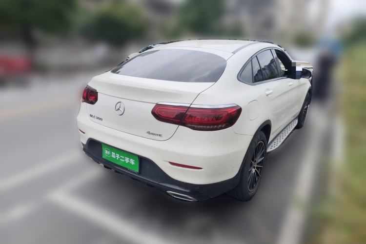 Used Mercedes-Benz GLC Coupe 2020 GLC 260 4MATIC Coupe SUV Rear Right 45 Deg