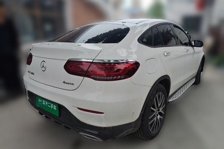 Used Mercedes-Benz GLC Coupe 2020 GLC 300 4MATIC Coupe SUV Rear Right 45 Deg