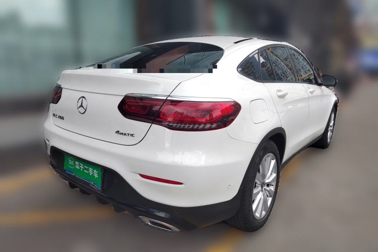 Used Mercedes-Benz GLC Coupe 2020 GLC 260 4MATIC Coupe SUV Rear Right 45 Deg