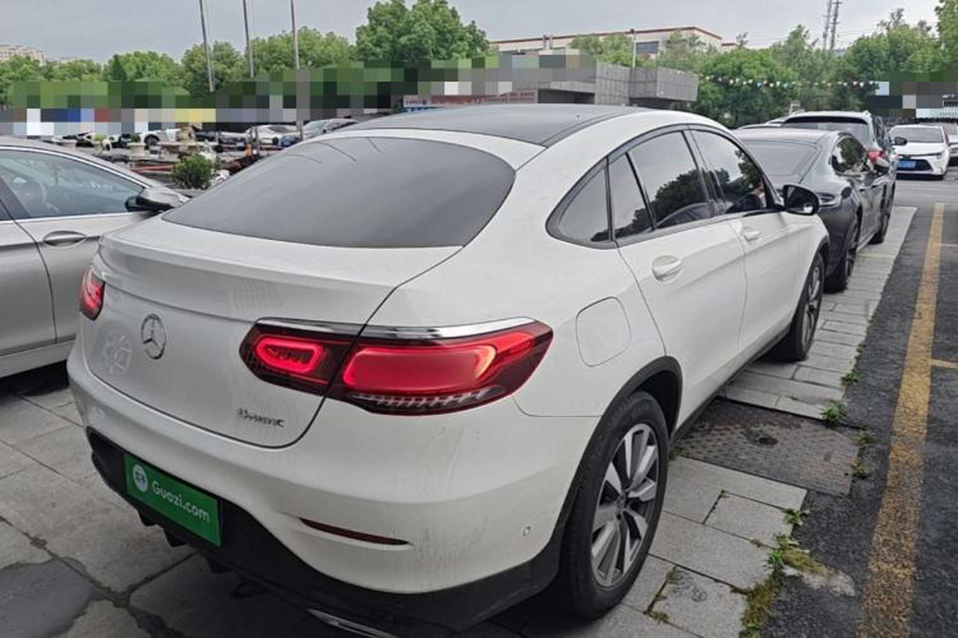 Used Mercedes-Benz GLC Coupe 2020 GLC 260 4MATIC Coupe SUV Rear Right 45 Deg