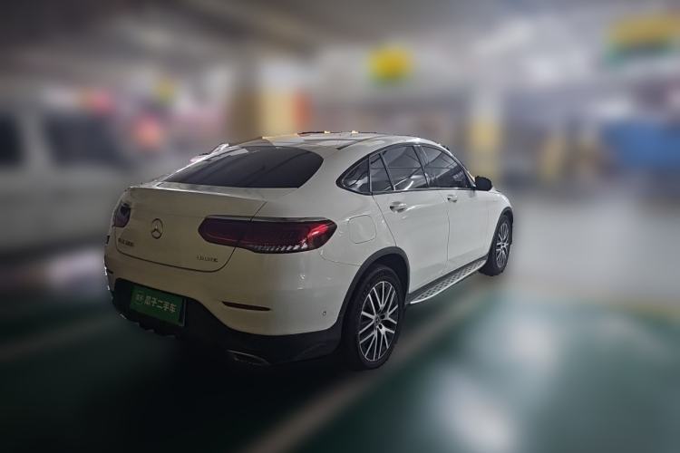 Used Mercedes-Benz GLC Coupe 2020 GLC 300 4MATIC Coupe SUV Rear Right 45 Deg