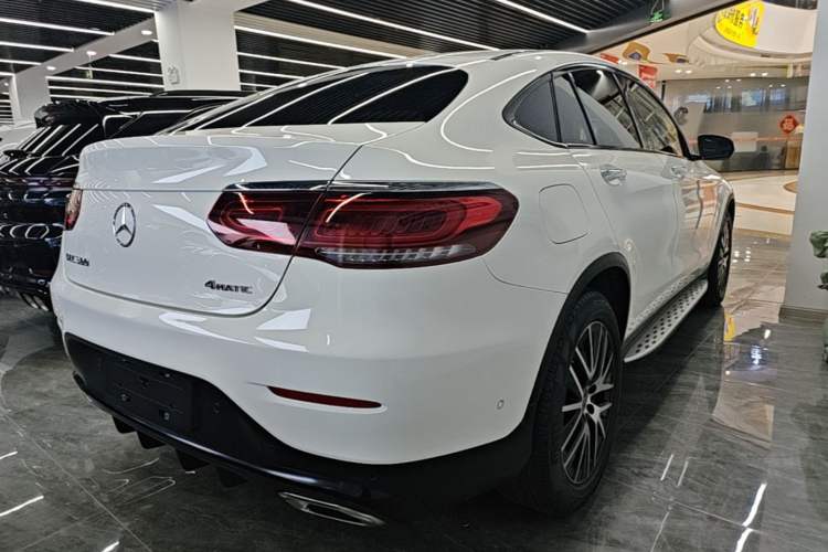 Used Mercedes-Benz GLC Coupe 2020 GLC 300 4MATIC Coupe SUV Rear Right 45 Deg