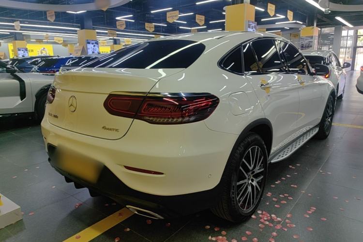 Used Mercedes-Benz GLC Coupe 2020 GLC 300 4MATIC Coupe SUV Rear Right 45 Deg