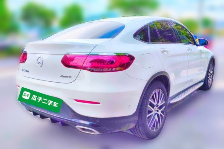 Used Mercedes-Benz GLC Coupe 2020 GLC 300 4MATIC Coupe SUV Rear Right 45 Deg