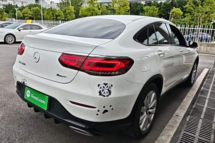 Used Mercedes-Benz GLC Coupe 2020 GLC 260 4MATIC Coupe SUV Rear Right 45 Deg