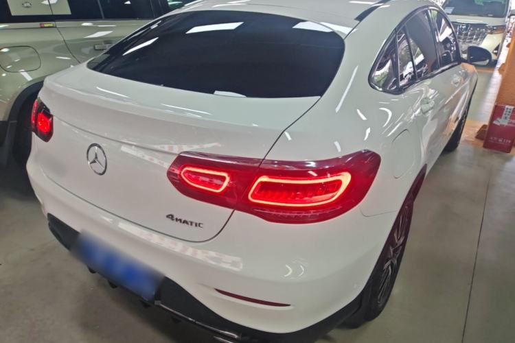 Used Mercedes-Benz GLC Coupe 2020 GLC 260 4MATIC Coupe SUV Rear Right 45 Deg