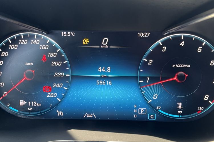Used Mercedes-Benz GLC Coupe 2021 GLC 300 4MATIC Coupe SUV Odometer Close Up