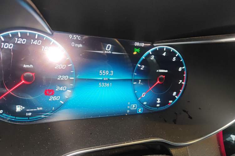 Used Mercedes-Benz GLC Coupe 2021 GLC 260 4MATIC Coupe SUV Odometer Close Up