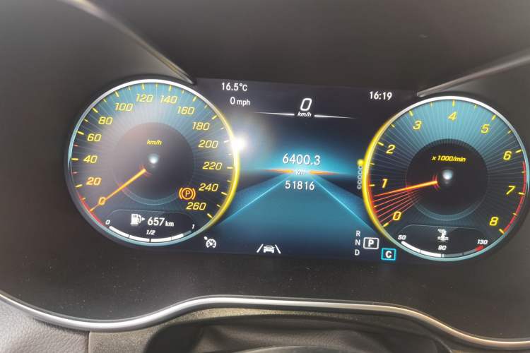 Used Mercedes-Benz GLC Coupe 2021 GLC 300 4MATIC Coupe SUV Odometer Close Up