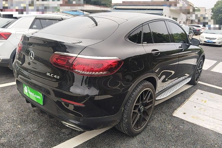 Used Mercedes-Benz GLC Coupe 2021 GLC 260 4MATIC Coupe SUV Rear Right 45 Deg