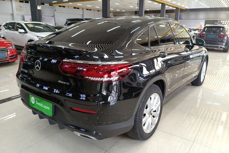 Used Mercedes-Benz GLC Coupe 2021 GLC 260 4MATIC Coupe SUV Rear Right 45 Deg
