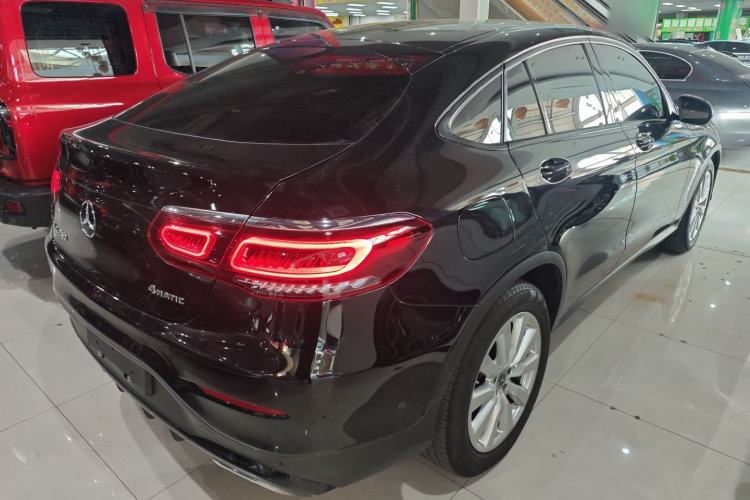 Used Mercedes-Benz GLC Coupe 2021 GLC 260 4MATIC Coupe SUV Rear Right 45 Deg