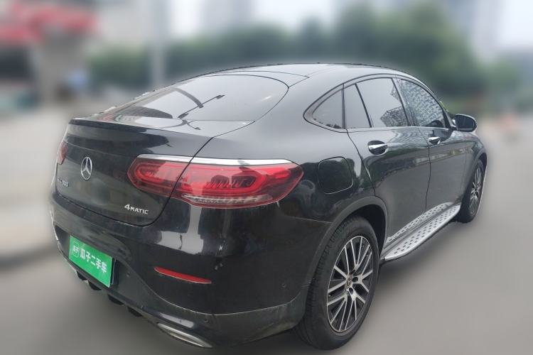 Used Mercedes-Benz GLC Coupe 2021 GLC 300 4MATIC Coupe SUV Rear Right 45 Deg