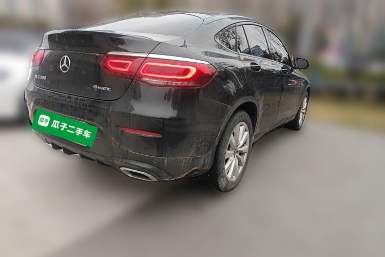 Used Mercedes-Benz GLC Coupe 2021 GLC 260 4MATIC Coupe SUV Rear Right 45 Deg