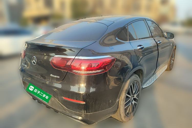 Used Mercedes-Benz GLC Coupe 2021 GLC 300 4MATIC Coupe SUV Rear Right 45 Deg