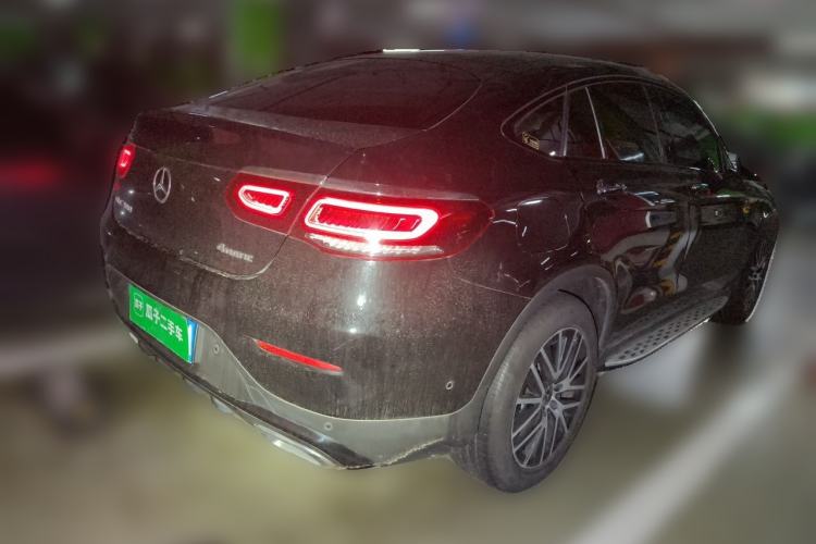 Used Mercedes-Benz GLC Coupe 2021 GLC 300 4MATIC Coupe SUV Rear Right 45 Deg