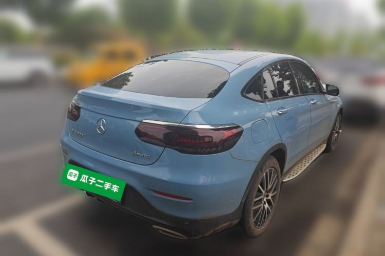 Used Mercedes-Benz GLC Coupe 2021 GLC 300 4MATIC Coupe SUV Rear Right 45 Deg