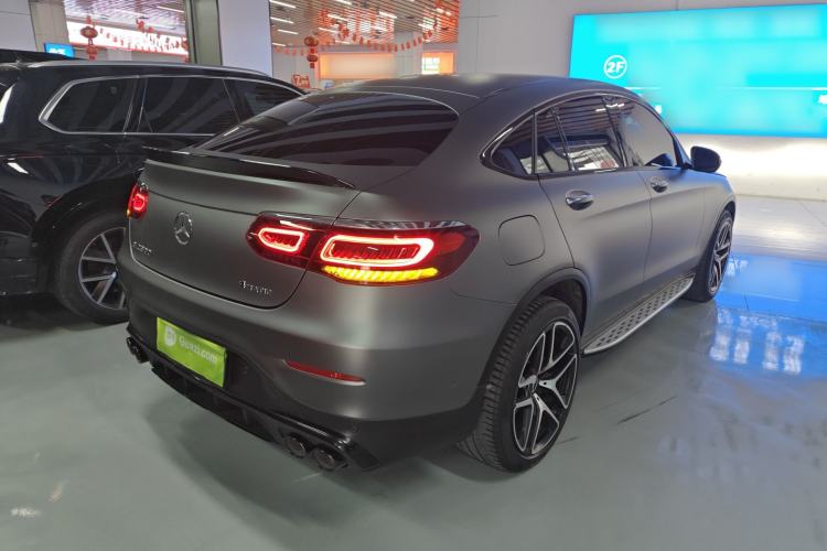 Used Mercedes-Benz GLC Coupe 2021 GLC 300 4MATIC Coupe SUV Rear Right 45 Deg