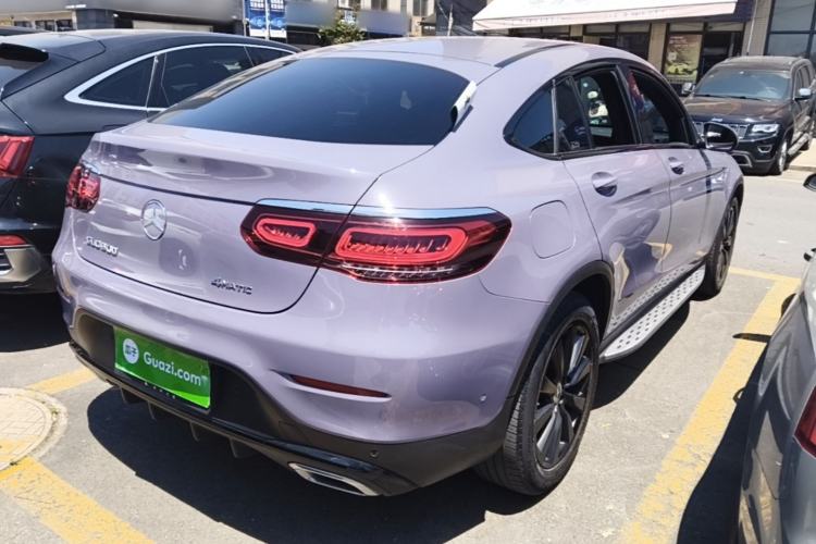 Used Mercedes-Benz GLC Coupe 2021 GLC 260 4MATIC Coupe SUV Rear Right 45 Deg