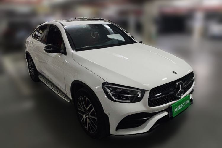 Used Mercedes-Benz GLC Coupe 2021 GLC 300 4MATIC Coupe SUV Front Right 45 Deg