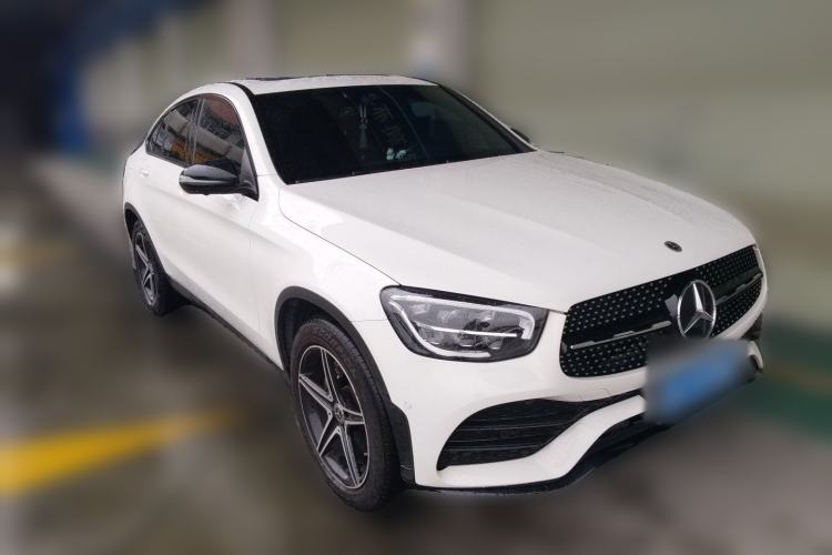 Used Mercedes-Benz GLC Coupe 2021 GLC 260 4MATIC Coupe SUV Front Right 45 Deg