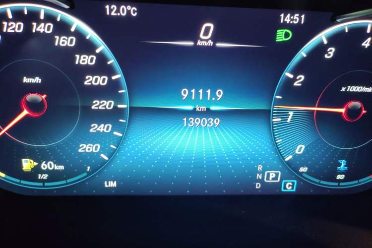 Used Mercedes-Benz GLC Coupe 2021 GLC 260 4MATIC Coupe SUV Odometer Close Up