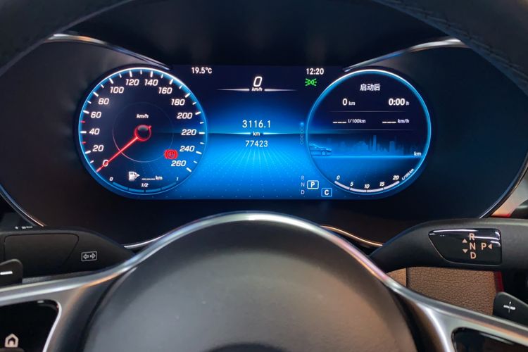 Used Mercedes-Benz GLC Coupe 2021 GLC 260 4MATIC Coupe SUV Odometer Close Up