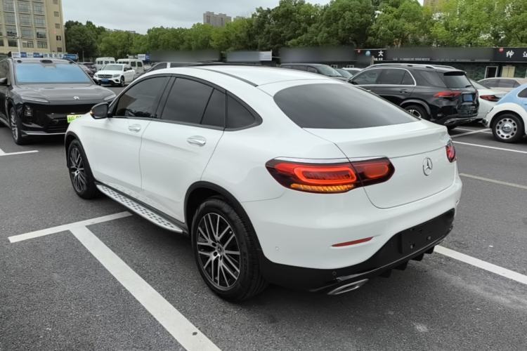 Used Mercedes-Benz GLC Coupe 2021 GLC 300 4MATIC Coupe SUV Rear Left 45 Deg