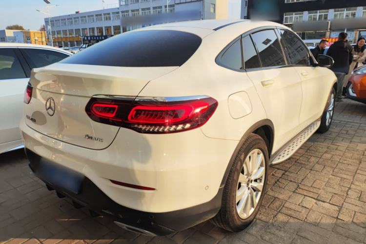 Used Mercedes-Benz GLC Coupe 2021 GLC 260 4MATIC Coupe SUV Rear Right 45 Deg