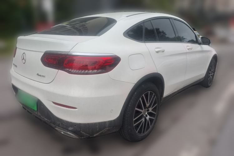 Used Mercedes-Benz GLC Coupe 2021 GLC 260 4MATIC Coupe SUV Rear Right 45 Deg
