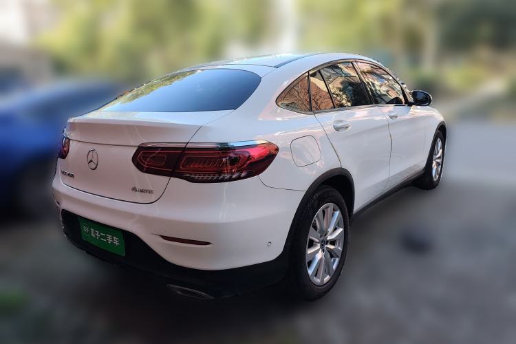 Used Mercedes-Benz GLC Coupe 2021 GLC 260 4MATIC Coupe SUV Rear Right 45 Deg