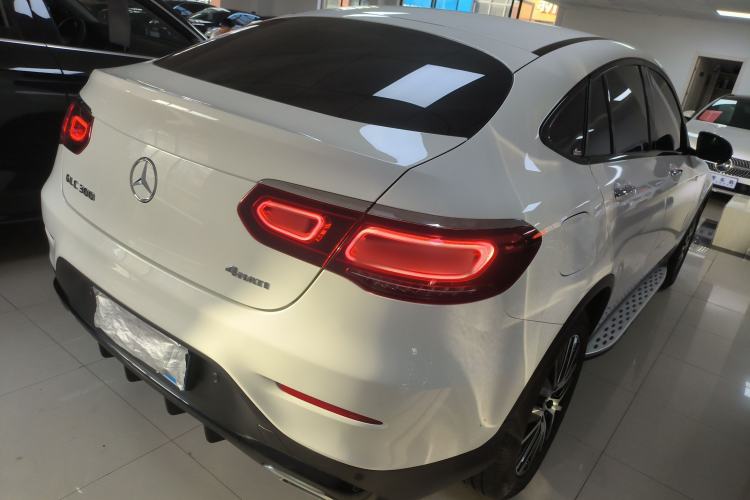Used Mercedes-Benz GLC Coupe 2021 GLC 300 4MATIC Coupe SUV Rear Right 45 Deg