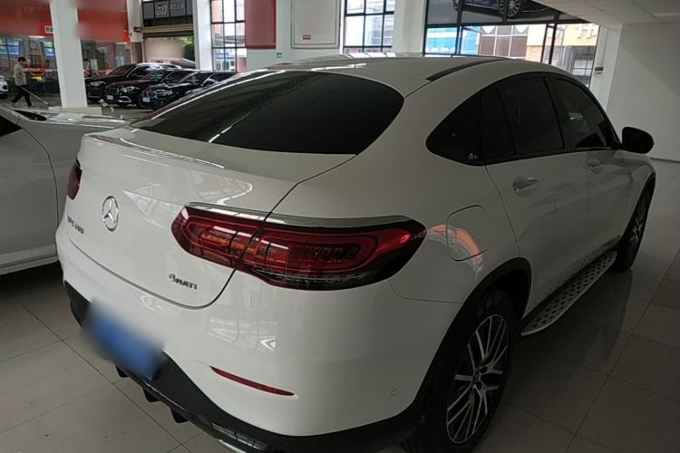 Used Mercedes-Benz GLC Coupe 2021 GLC 300 4MATIC Coupe SUV Rear Right 45 Deg