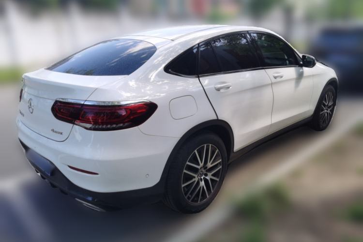 Used Mercedes-Benz GLC Coupe 2021 GLC 260 4MATIC Coupe SUV Rear Right 45 Deg