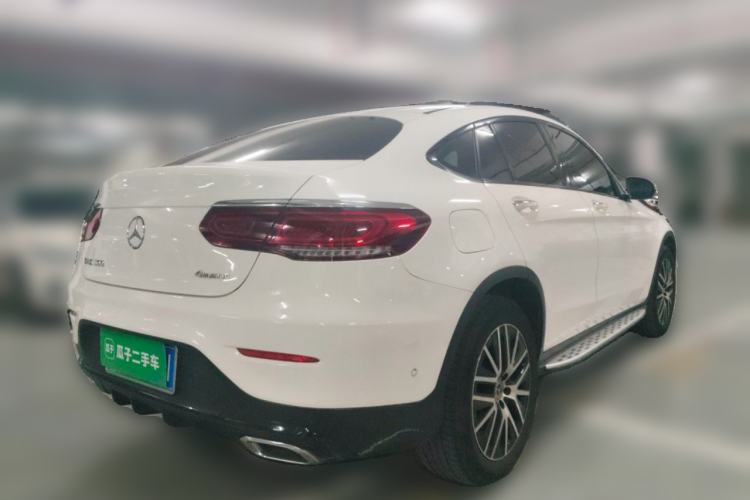 Used Mercedes-Benz GLC Coupe 2021 GLC 300 4MATIC Coupe SUV Rear Right 45 Deg