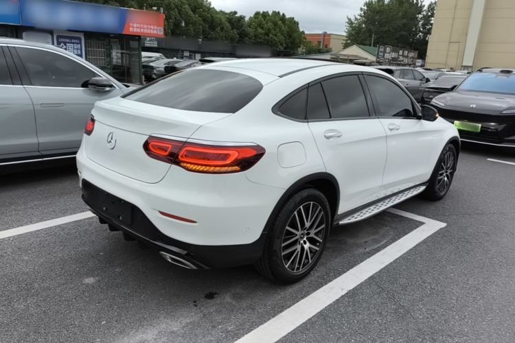 Used Mercedes-Benz GLC Coupe 2021 GLC 300 4MATIC Coupe SUV Rear Right 45 Deg
