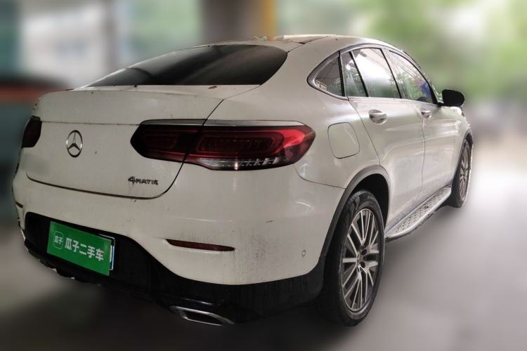 Used Mercedes-Benz GLC Coupe 2021 GLC 300 4MATIC Coupe SUV Rear Right 45 Deg
