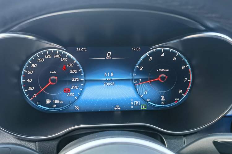 Used Mercedes-Benz GLC Coupe 2022 Refreshed GLC 260 4MATIC Coupe SUV Odometer Close Up