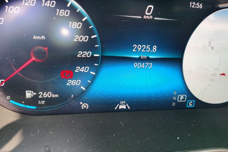 Used Mercedes-Benz GLC Coupe 2022 Refreshed GLC 300 4MATIC Coupe SUV Odometer Close Up
