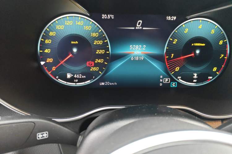 Used Mercedes-Benz GLC Coupe 2022 Refreshed GLC 260 4MATIC Coupe SUV Odometer Close Up
