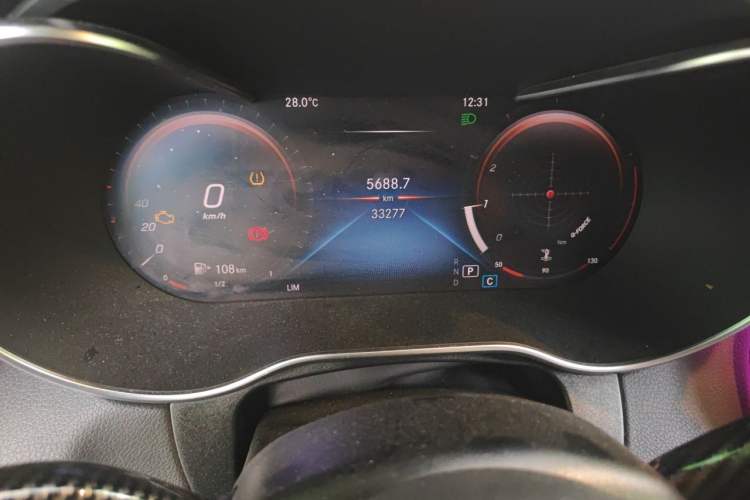 Used Mercedes-Benz GLC Coupe 2022 Refreshed GLC 260 4MATIC Coupe SUV Odometer Close Up