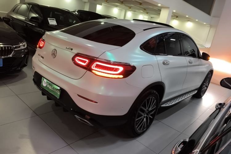 Used Mercedes-Benz GLC Coupe 2022 Refreshed GLC 300 4MATIC Coupe SUV Rear Right 45 Deg
