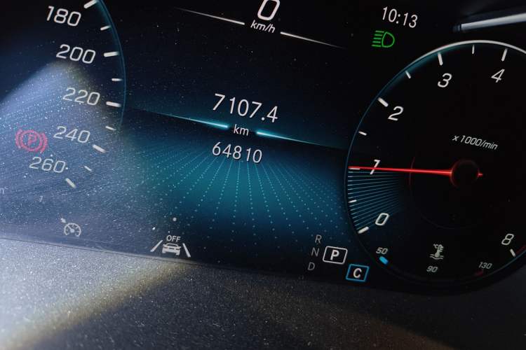 Used Mercedes-Benz GLC Coupe 2022 Refreshed GLC 300 4MATIC Coupe SUV Odometer Close Up