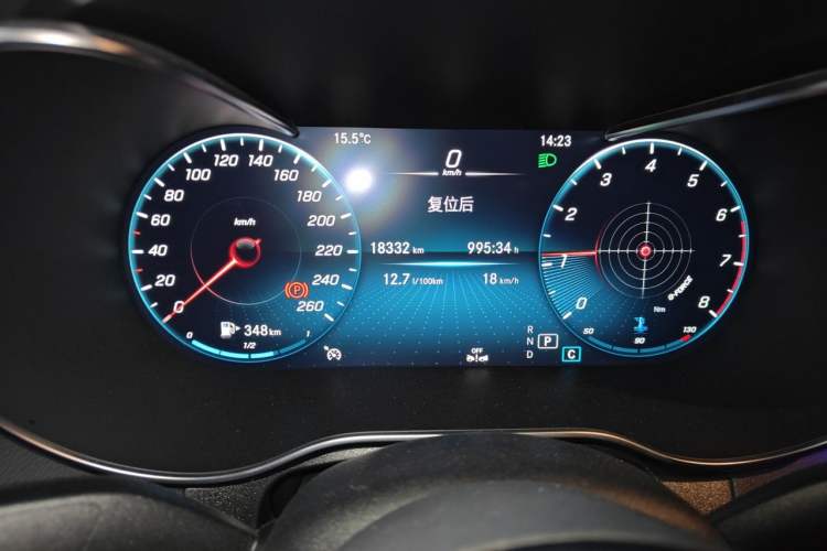 Used Mercedes-Benz GLC Coupe 2022 Refreshed GLC 260 4MATIC Coupe SUV Odometer Close Up