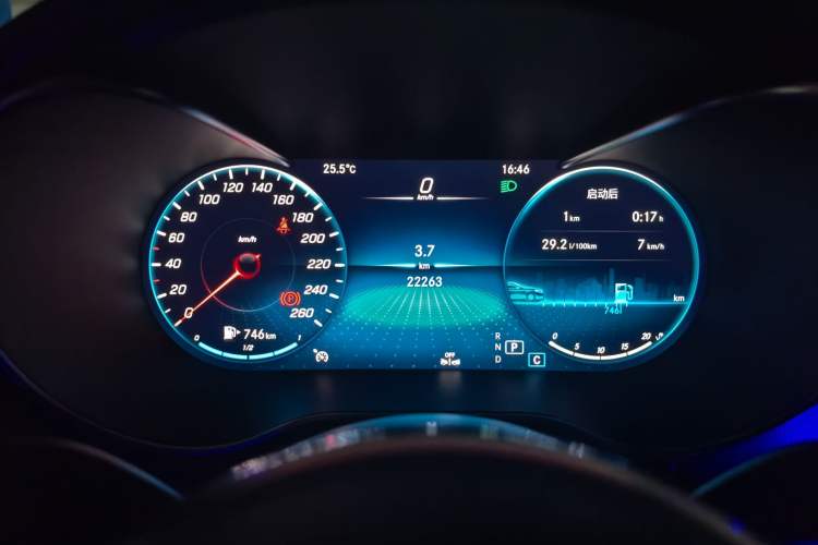 Used Mercedes-Benz GLC Coupe 2023 GLC 260 4MATIC Coupe SUV Odometer Close Up
