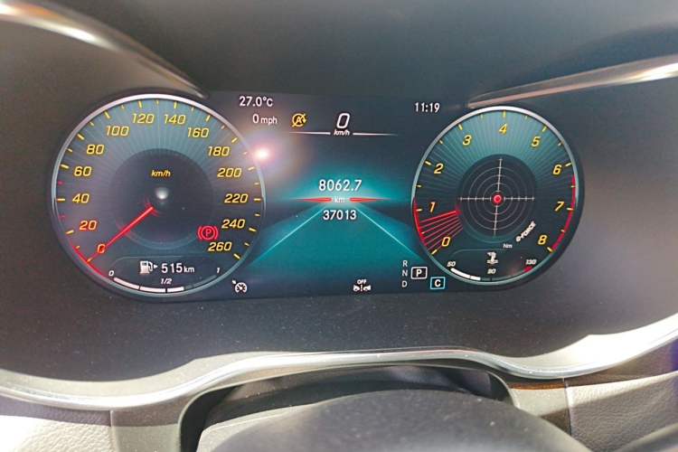 Used Mercedes-Benz GLC Coupe 2023 GLC 260 4MATIC Coupe SUV Odometer Close Up