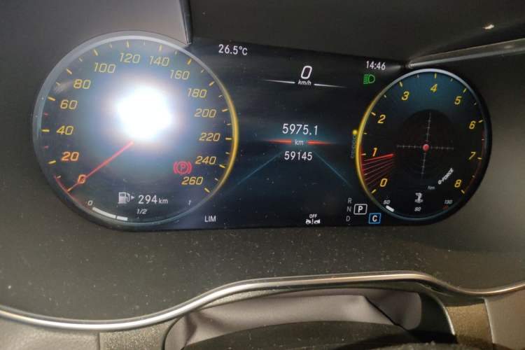 Used Mercedes-Benz GLC Coupe 2023 GLC 260 4MATIC Coupe SUV Odometer Close Up