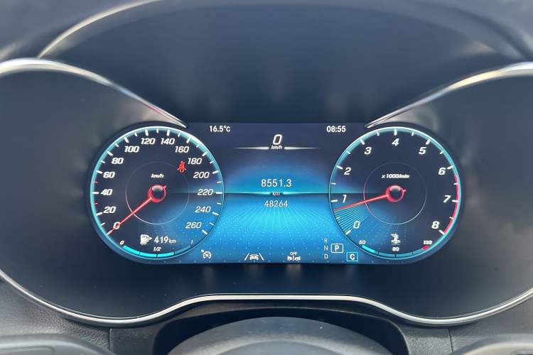 Used Mercedes-Benz GLC Coupe 2023 GLC 300 4MATIC Coupe SUV Odometer Close Up